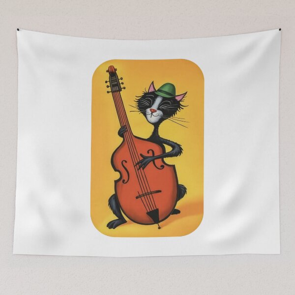 Item preview, Jazz Cat designed and sold by Angry Swan Designs.