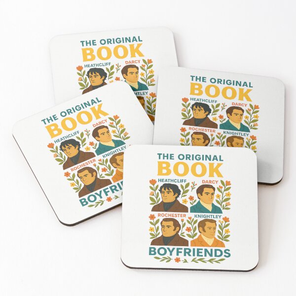Item preview, The Original Book Boyfriends - Darcy, Heathcliff, Rochester and Knightley designed and sold by GlitchBaby.