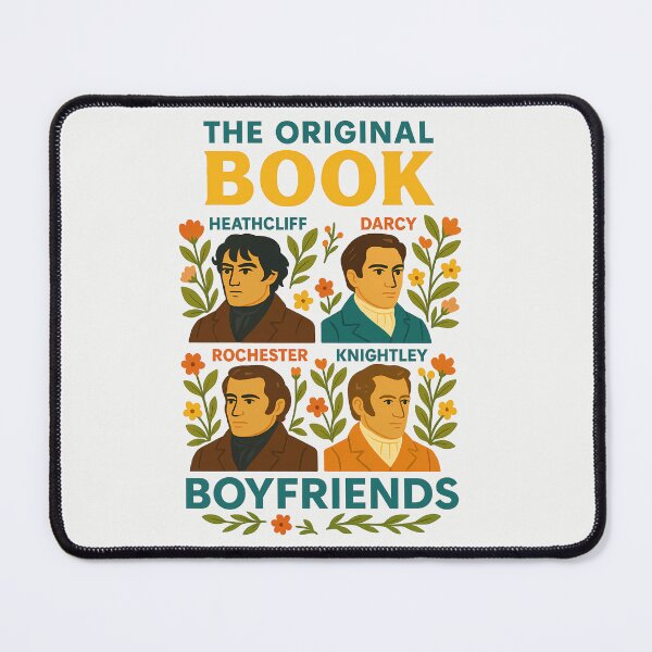 Item preview, The Original Book Boyfriends - Darcy, Heathcliff, Rochester and Knightley designed and sold by GlitchBaby.