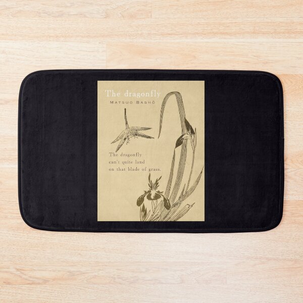 Item preview, Matsuo Bashō (松尾芭蕉): Matsuo Bashō quote:  The dragonfly can't quite land on that blade of grass. designed and sold by artbleed.