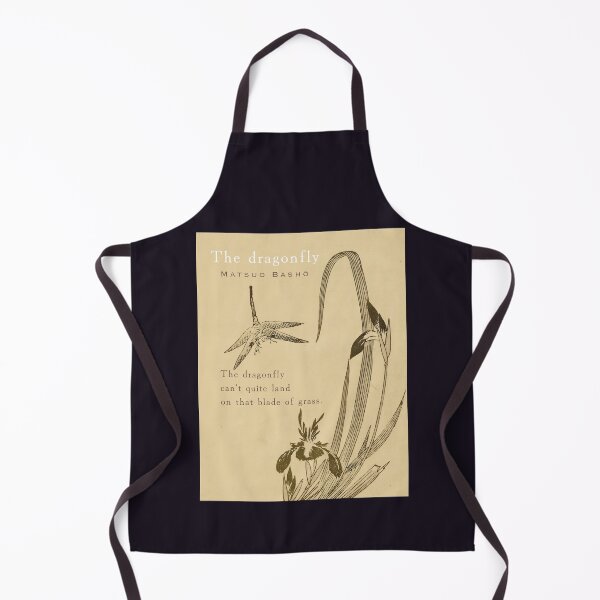 Item preview, Matsuo Bashō (松尾芭蕉): Matsuo Bashō quote: The dragonfly can't quite land on that blade of grass. designed and sold by artbleed.