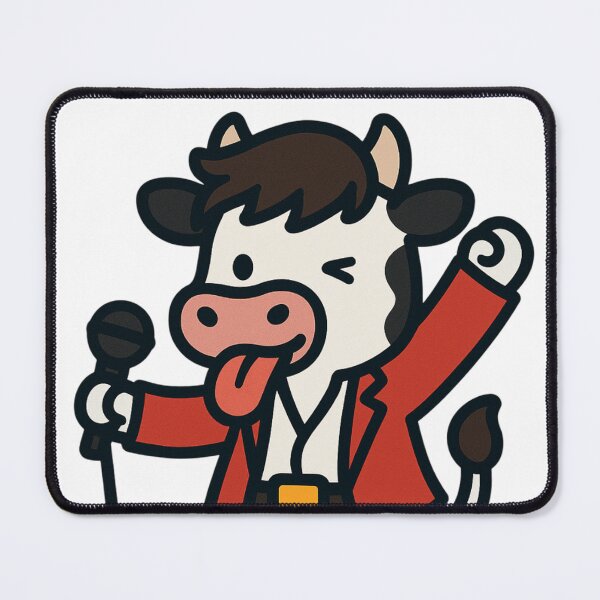 Item preview, Moo Jagger (Funny Rock Musician) designed and sold by Candie_Loudenfrau_Art.