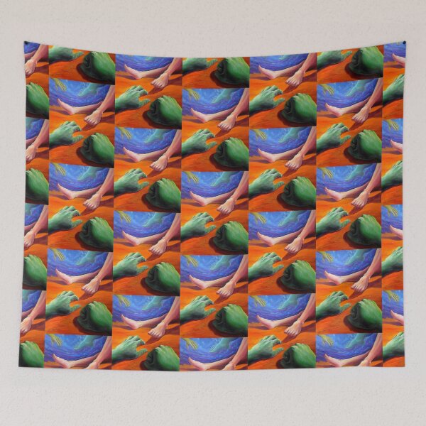 Item preview, Dynamic Psychedelic Trippy Surreal Figure Eclectic Landscape  designed and sold by Vincent Monaco.