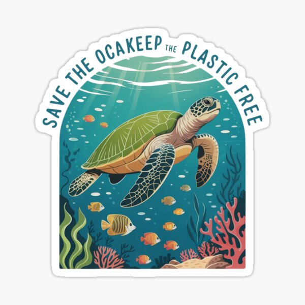 Item preview, Save The Ocean Keep the Sea Plastic Free designed and sold by Mateusz Majcherek.