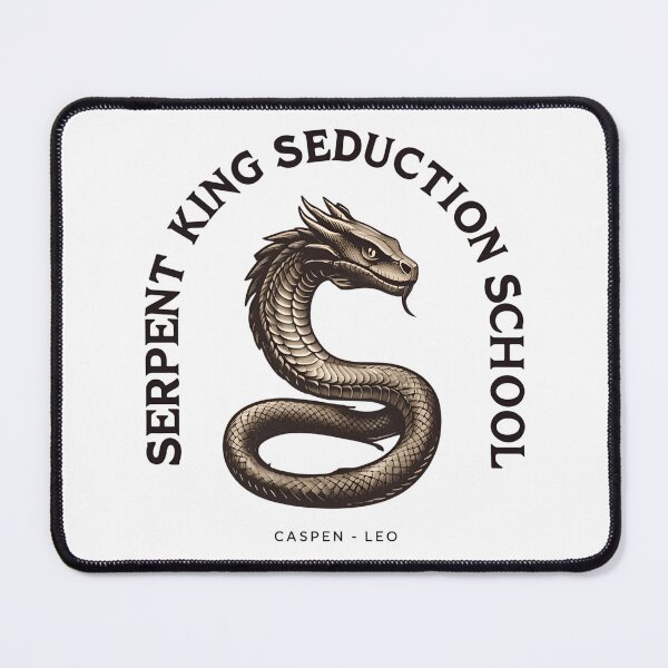 Aperçu de l'œuvre Basalisk Serpent King Caspen Leo Tam école de séduction, créatures fantastiques créée et vendue par inkdrinkingdove.