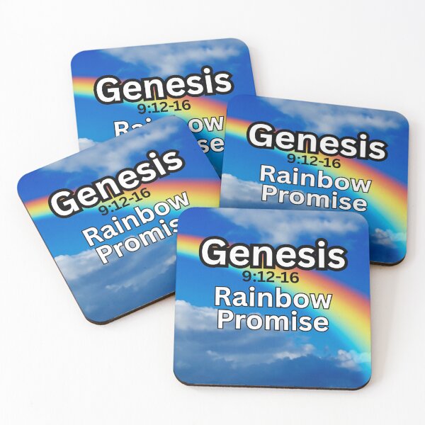 Item preview, Copy of Rainbow Promise, Christian rainbow, Bible Verse, Scripture, Rainbow, Noah's Ark, Flood,  designed and sold by LacedInCharm.
