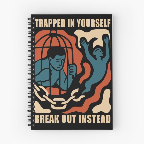 Item preview, Self-Liberation Tee - 'Trapped In Yourself' Breakthrough Design - Mental Freedom  designed and sold by DG-ShopLT.