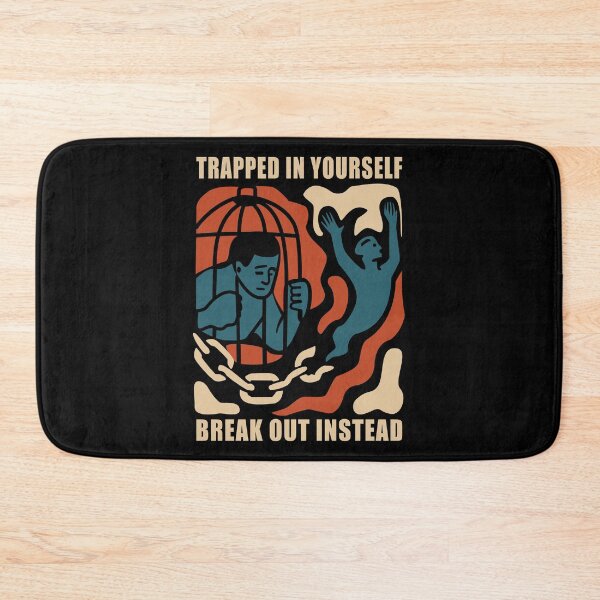 Item preview, Self-Liberation Tee - 'Trapped In Yourself' Breakthrough Design - Mental Freedom  designed and sold by DG-ShopLT.