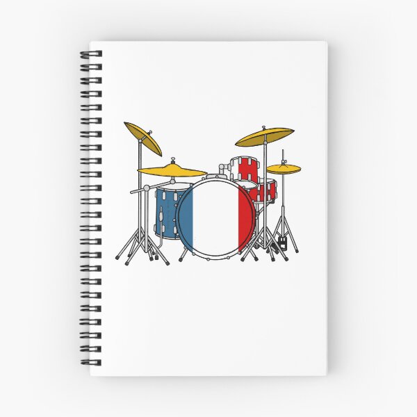 Item preview, Drum Kit French Flag Drummer Musician France designed and sold by doodlerob.