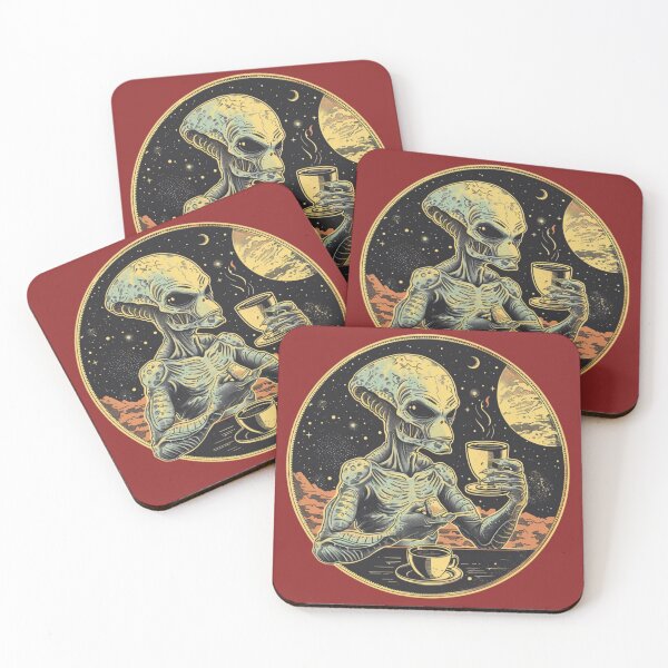 Item preview, Alien Expresso on Mars – Retro Space Sci-Fi designed and sold by Intrepid Media.