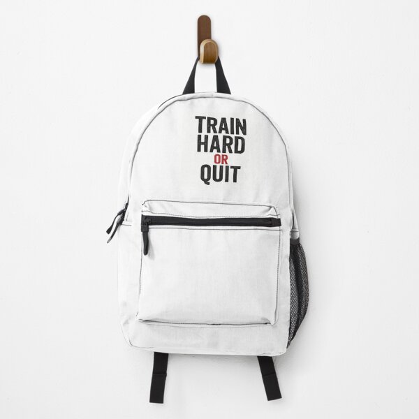 Item preview, Train Hard or Quit – Bold Gym Motivation T-Shirt designed and sold by BuilttoWear.