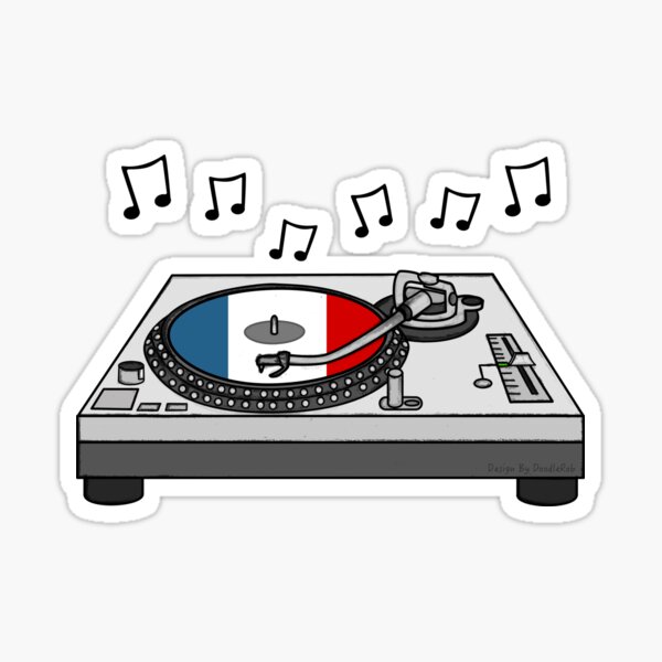 Item preview, DJ French Flag Music Producer Musician France, 14th July designed and sold by doodlerob.