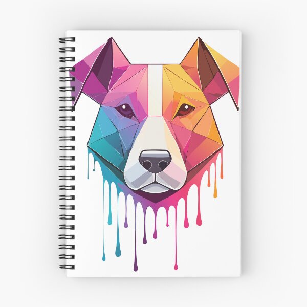 Item preview, Geometric Dog Art – Dripping Colors – Chill Wall Decor – Modern Vibes designed and sold by NebulaXion.