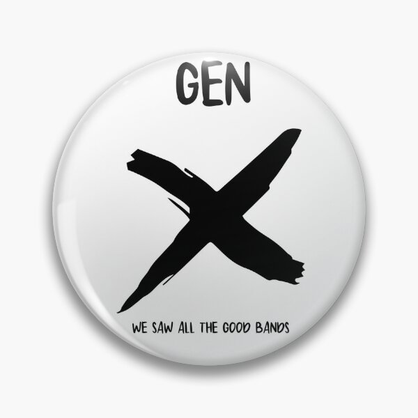 Item preview, Gen X: We Saw All The Good Bands designed and sold by RedWhiteGoAU.