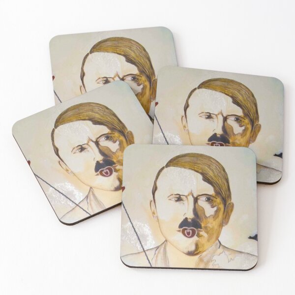 Item preview, Hitler with pacifier" – oil on wood by Daryush Shokof designed and sold by shokofart.