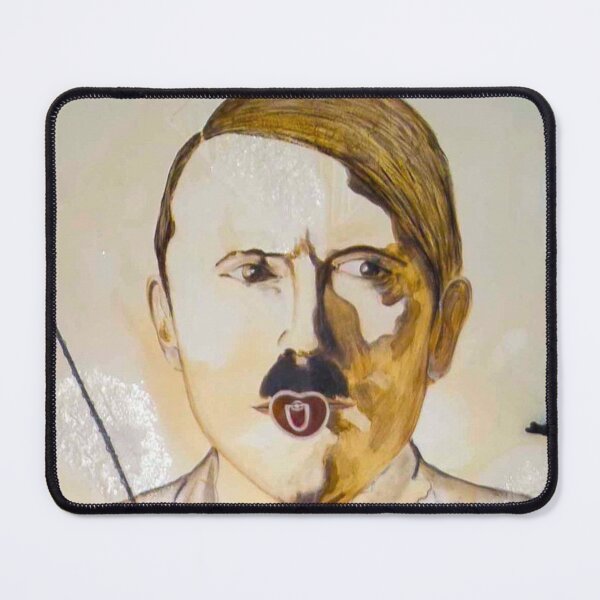 Item preview, Hitler with pacifier" – oil on wood by Daryush Shokof designed and sold by shokofart.
