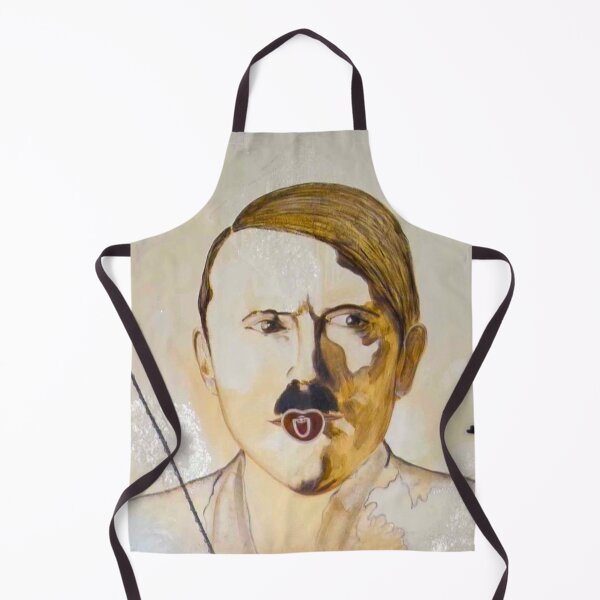 Item preview, Hitler with pacifier" – oil on wood by Daryush Shokof designed and sold by shokofart of DARYUSH SHOKOF.