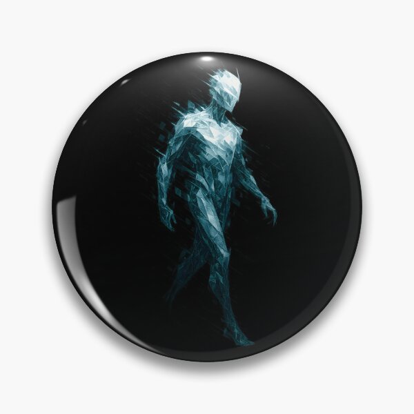 Item preview, Crystal Ice Warrior – Futuristic Shattered Glass Hero Illustration designed and sold by Shoot-The-Moon.