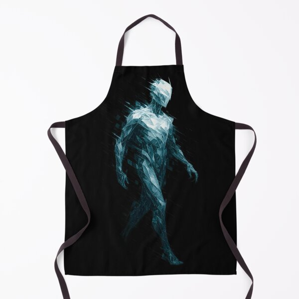 Item preview, Crystal Ice Warrior – Futuristic Shattered Glass Hero Illustration designed and sold by Shoot-The-Moon.