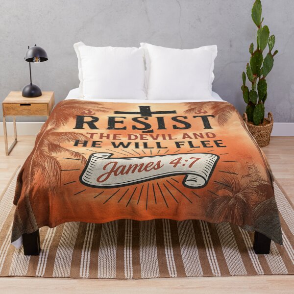 Item preview, Resist The Devil And He Will Flee Vintage Retro Resist Fascism designed and sold by Luvjesus2.