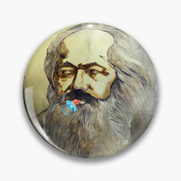 Item preview, KARL MARX portrait with pacifier designed and sold by shokofart.