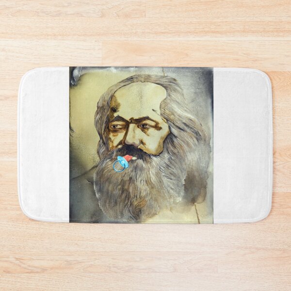 Item preview, KARL MARX portrait with pacifier designed and sold by shokofart.