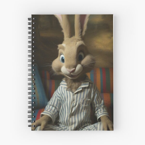 Item preview, Cute Funny Bunny in Pijamas Vintage Old Portrait designed and sold by MovieSetStories.