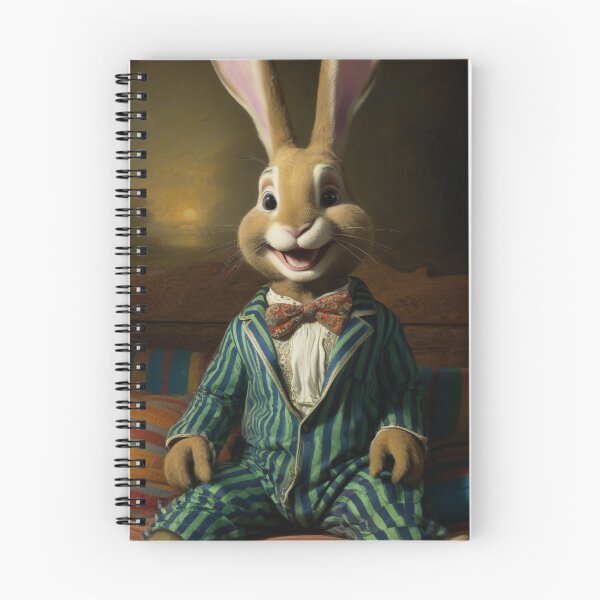 Item preview, Cute Funny Bunny in Pijamas Vintage Old Portrait designed and sold by MovieSetStories.