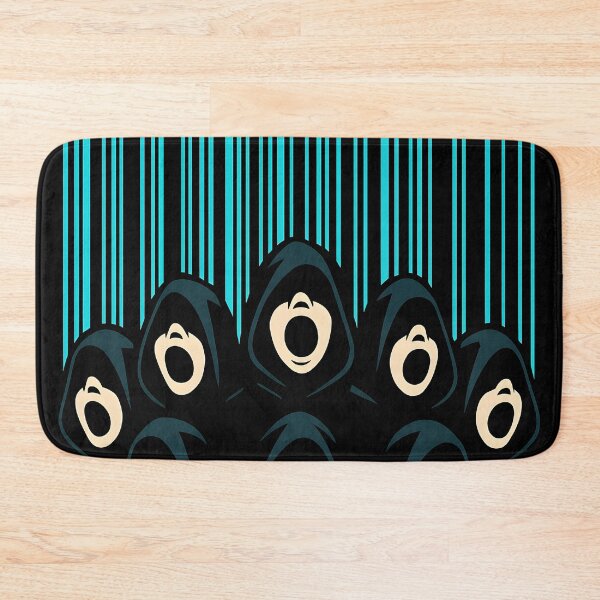Item preview, Digital Choir Dystopia – Hooded Singers Under Cyber Barcode Rain designed and sold by Shoot-The-Moon.