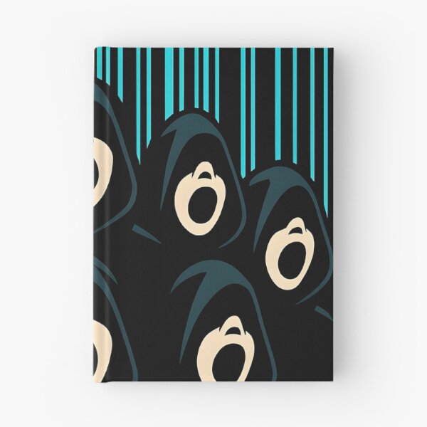 Item preview, Digital Choir Dystopia – Hooded Singers Under Cyber Barcode Rain designed and sold by Shoot-The-Moon.