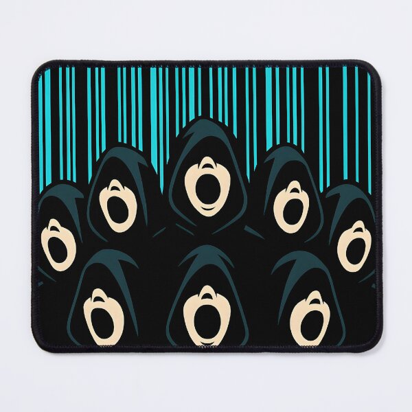 Item preview, Digital Choir Dystopia – Hooded Singers Under Cyber Barcode Rain designed and sold by Shoot-The-Moon.