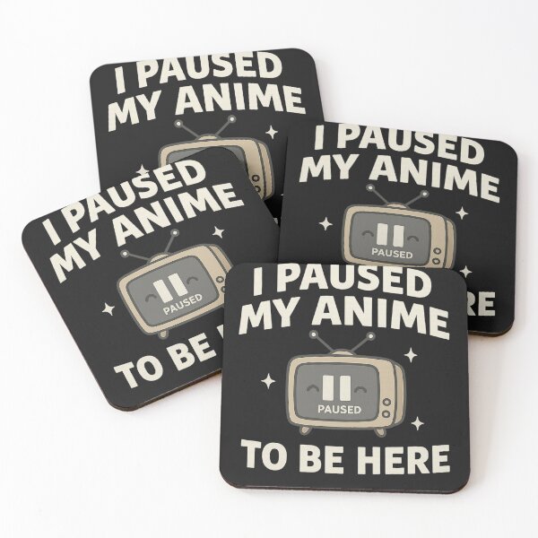 Item preview, I Paused My Anime to Be Here - Funny Otaku Life Quote designed and sold by Diwakar-Designs.