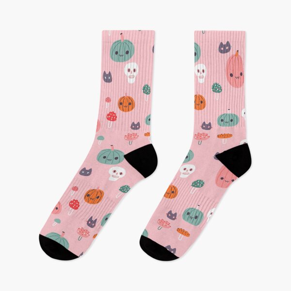 Item preview, Pink cute Halloween pattern  designed and sold by kostolom3000.