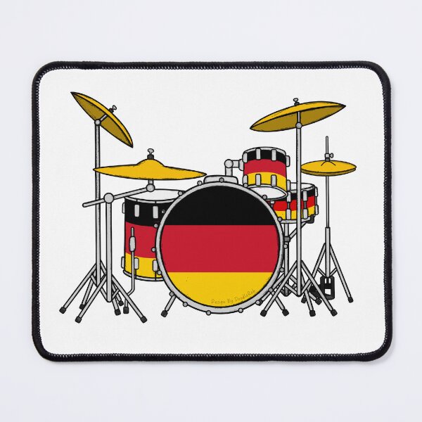 Item preview, Drum Kit German Flag Drummer Musician Germany designed and sold by doodlerob.