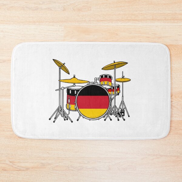 Item preview, Drum Kit German Flag Drummer Musician Germany designed and sold by doodlerob.