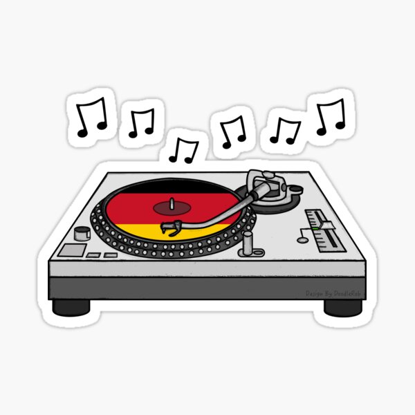 Item preview, DJ German Flag Music Producer Musician Germany designed and sold by doodlerob.