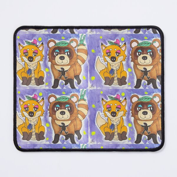 Item preview, Fox and Raccoon designed and sold by AkiCreatures.