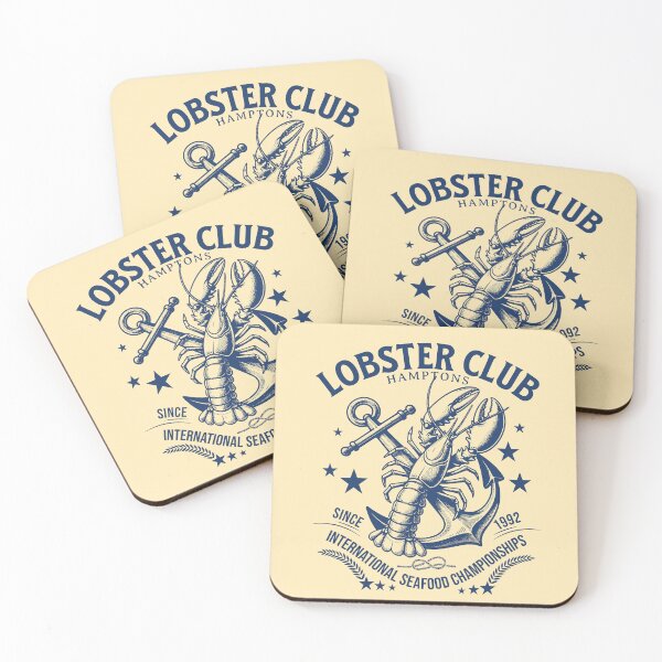 Item preview, VINTAGE LOBSTER CLUB ANCHOR SEAFOOD NAUTICAL MARITIME HAMPTONS designed and sold by justyna-s28.