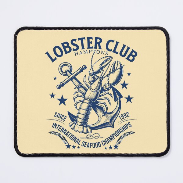 Item preview, VINTAGE LOBSTER CLUB ANCHOR SEAFOOD NAUTICAL MARITIME HAMPTONS designed and sold by justyna-s28.