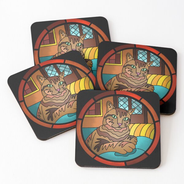 Item preview, Stained glass Milly - paws designed and sold by peskychloe.