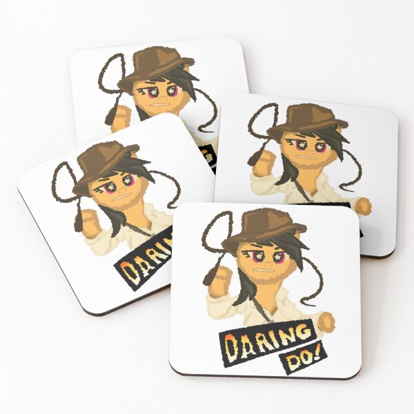 Aperçu de l'œuvre Oser faire (inspiré d'Indiana Jones) Chibi - avec texte créée et vendue par Susan Parsons.