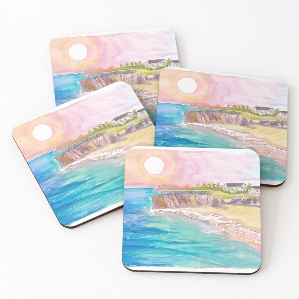 Item preview, Barbados Crane Beach Bliss with Turquoise Waves and Palms designed and sold by artshop77.