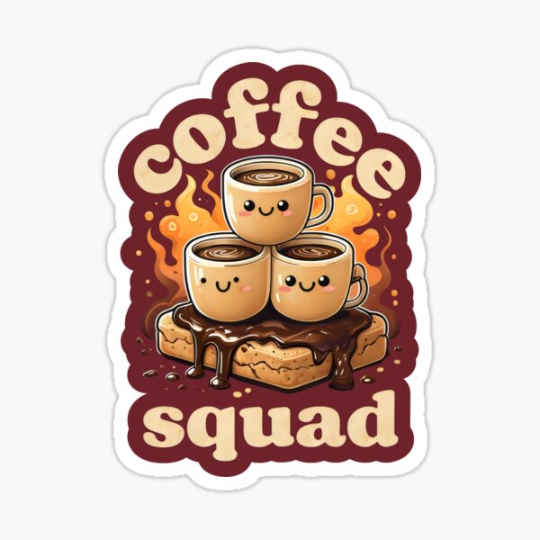 Item preview, Coffee Squad designed and sold by DemureArtsy.