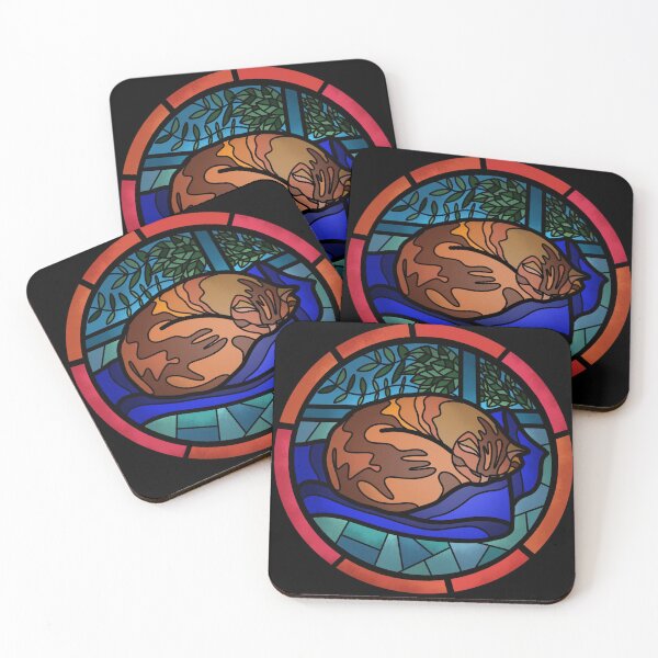 Item preview, Stained glass Milly - sleeping  designed and sold by peskychloe.