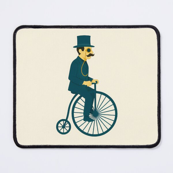 Item preview, Dapper Gentleman on Penny-Farthing – Vintage Victorian Cyclist Art designed and sold by Shoot-The-Moon.