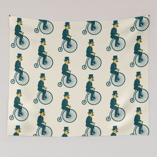 Item preview, Dapper Gentleman on Penny-Farthing – Vintage Victorian Cyclist Art designed and sold by Shoot-The-Moon.
