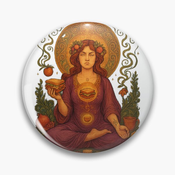 Item preview, Spiritually Connected, But Still Hangry Art Nouveau T-Shirt | Funny Spiritual Tee designed and sold by MySpiritTravels.
