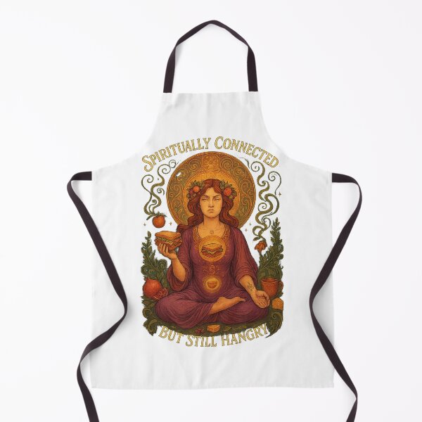 Item preview, Spiritually Connected, But Still Hangry Art Nouveau T-Shirt | Funny Spiritual Tee designed and sold by MySpiritTravels.