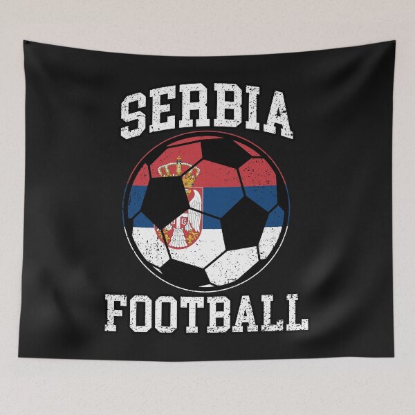 Item preview, SOCCER BALL - SERBIA | Soccer Fans and Teams for Men and Women t-shirt designed and sold by wallsandpatts.