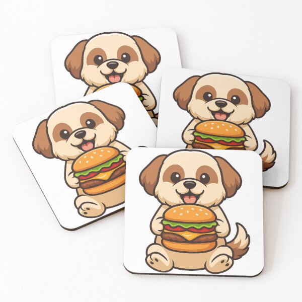 Item preview, Shih Tzu Eating Hamburger  designed and sold by k3rstman1.